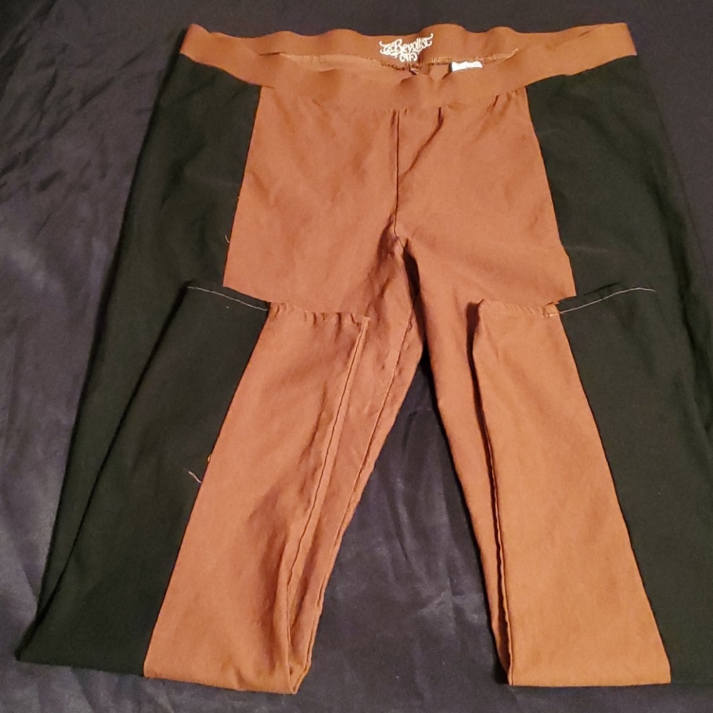 Plus Brown and Black Stripe pants